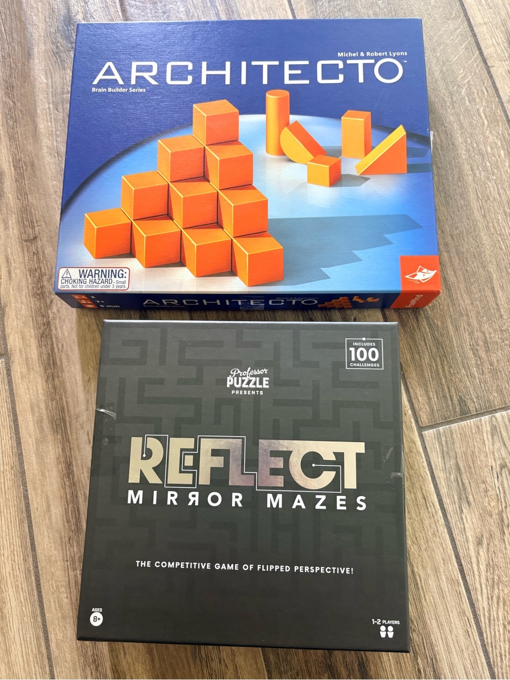 Architecto & Reflect Mirror Mazes Brain Builder game Lot of 2 - learning games